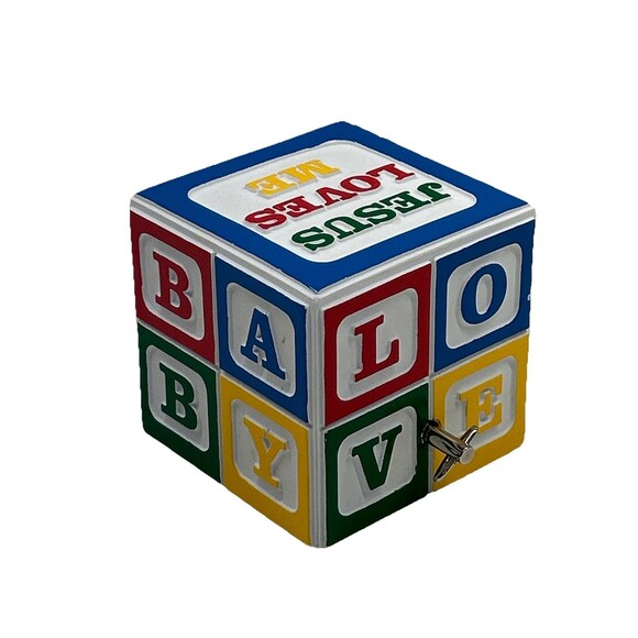 Vintage Abbey Press - Jesus Nursery Music Box - Tested/works - Picture 3 of 7